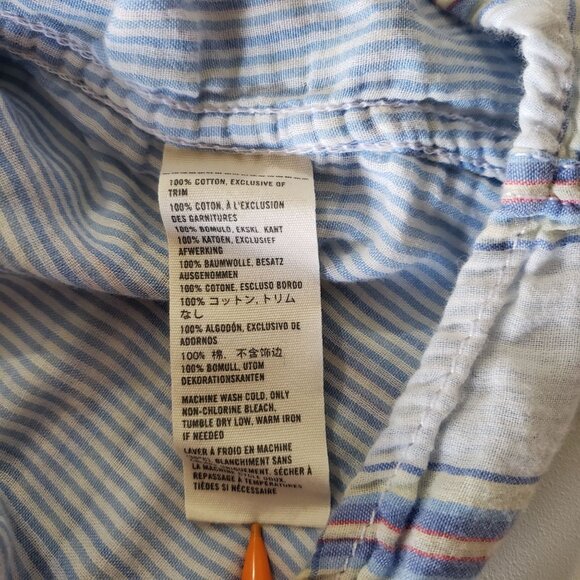 Abercrombie & Fitch Blue Plaid Button Up Shirt Size S 90s Y2K Vintage‎ Cotton - Picture 5 of 6